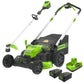 60V 25" Cordless Battery SP Mower & 16" String Trimmer Combo Kit w/ Two (2) 4.0Ah Batteries & Dual Port Rapid Charger