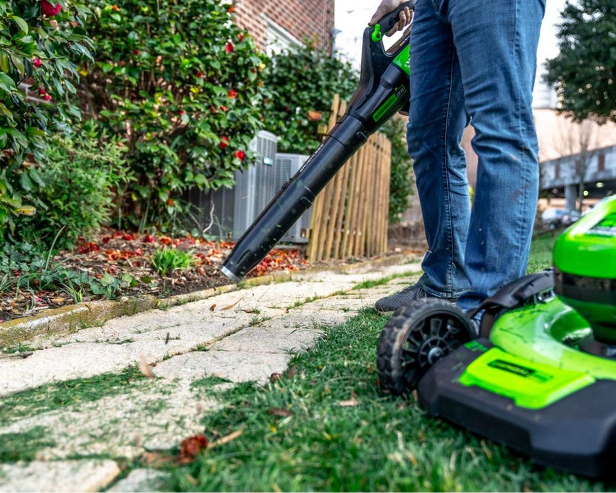 60V 25" Cordless Battery SP Mower Combo Kit w/ String Trimmer and Blower